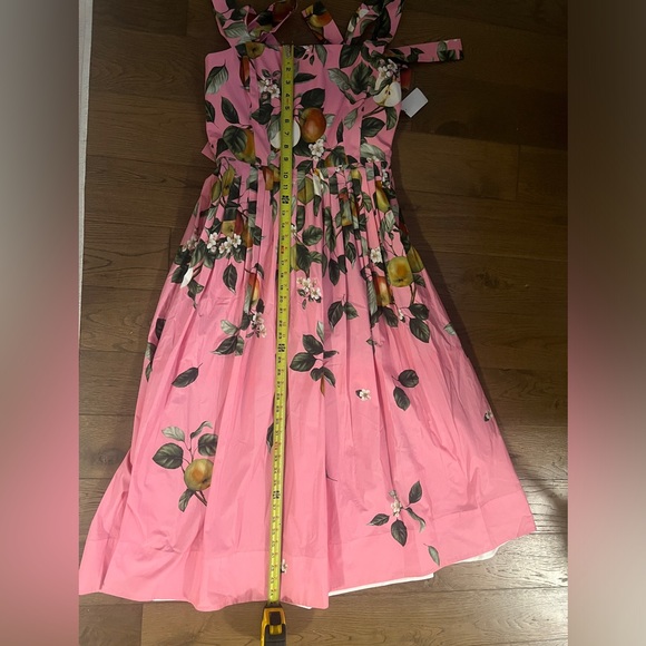 NWT Oscar de la Renta Apple Blossom midi dress - Picture 5 of 7